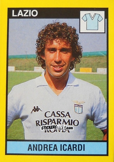 Cromo Andrea Icardi - Il Grande Calcio 1988-1989 n. 143 - Vallardi