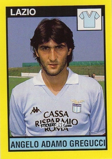 Sticker Angelo Adamo Gregucci - Il Grande Calcio 1988-1989 n. 151 - Vallardi