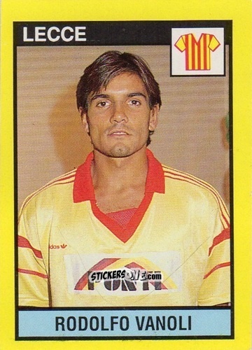 Cromo Rodolfo Vanoli - Il Grande Calcio 1988-1989 n. 160 - Vallardi