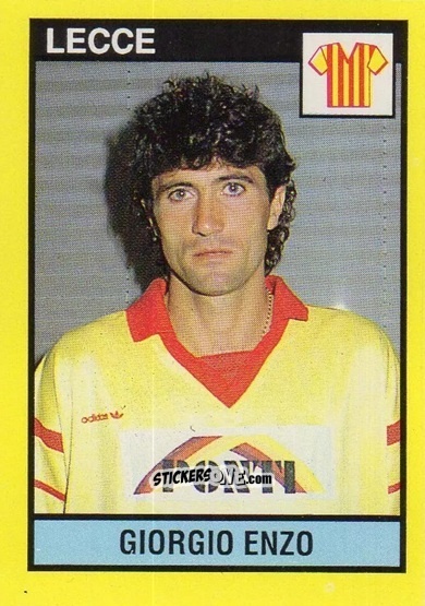 Sticker Giorgio Enzo - Il Grande Calcio 1988-1989 n. 161 - Vallardi