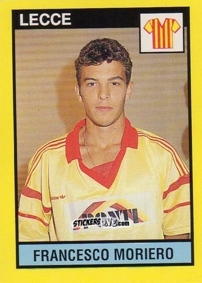 Cromo Francesco Moriero - Il Grande Calcio 1988-1989 n. 162 - Vallardi