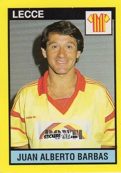 Cromo Juan Alberto Barbas - Il Grande Calcio 1988-1989 n. 164 - Vallardi