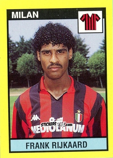 Cromo Frank Rijkaard - Il Grande Calcio 1988-1989 n. 178 - Vallardi