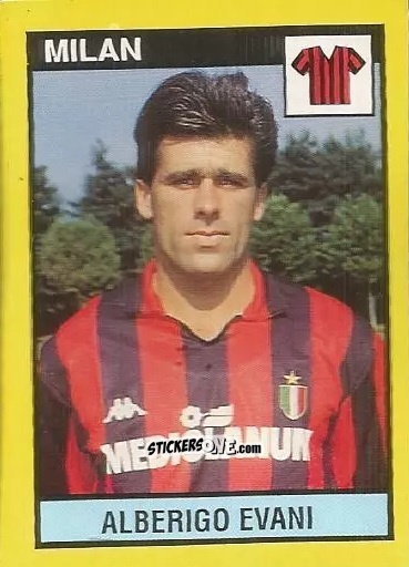 Sticker Alberigo Evani - Il Grande Calcio 1988-1989 n. 181 - Vallardi