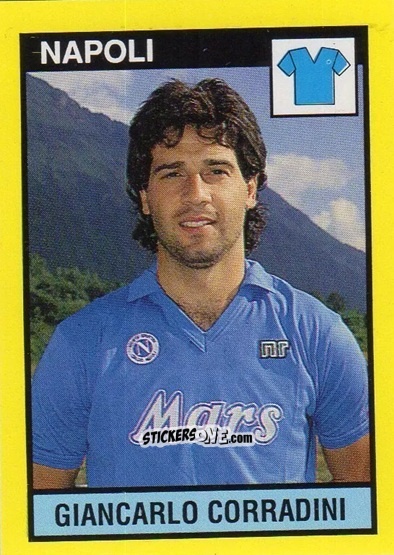 Figurina Giancarlo Corradini - Il Grande Calcio 1988-1989 n. 191 - Vallardi