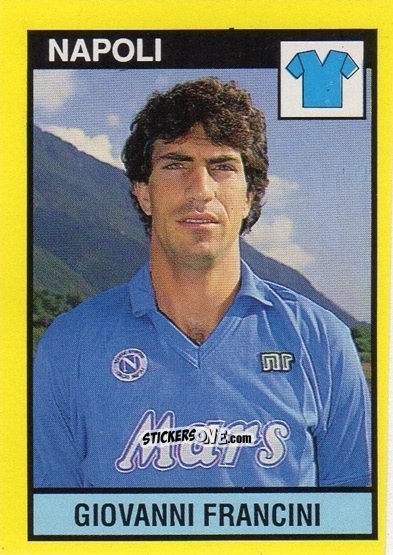 Sticker Giovanni Francini - Il Grande Calcio 1988-1989 n. 192 - Vallardi
