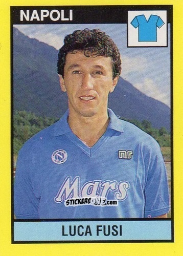 Figurina Luca Fusi - Il Grande Calcio 1988-1989 n. 195 - Vallardi