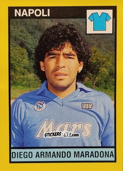 Cromo Diego Armando Maradona - Il Grande Calcio 1988-1989 n. 199 - Vallardi