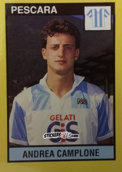 Sticker Andrea Camplone - Il Grande Calcio 1988-1989 n. 208 - Vallardi