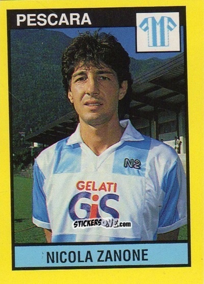 Sticker Nicola Zanone - Il Grande Calcio 1988-1989 n. 221 - Vallardi