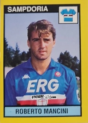 Sticker Roberto Mancini - Il Grande Calcio 1988-1989 n. 265 - Vallardi