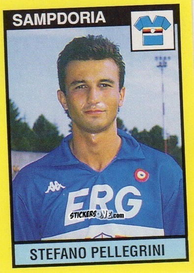 Cromo Stefano Pellegrini - Il Grande Calcio 1988-1989 n. 272 - Vallardi