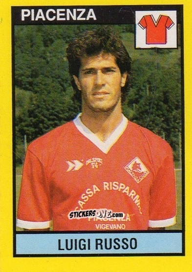 Figurina Luigi Russo - Il Grande Calcio 1988-1989 n. 517 - Vallardi