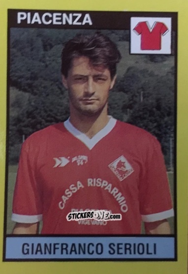Cromo Gianfranco Serioli - Il Grande Calcio 1988-1989 n. 521 - Vallardi