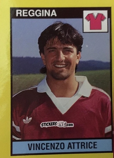 Sticker Vincenzo Attrice - Il Grande Calcio 1988-1989 n. 527 - Vallardi