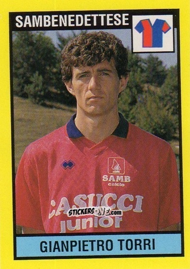 Sticker Giampietro Torri - Il Grande Calcio 1988-1989 n. 540 - Vallardi