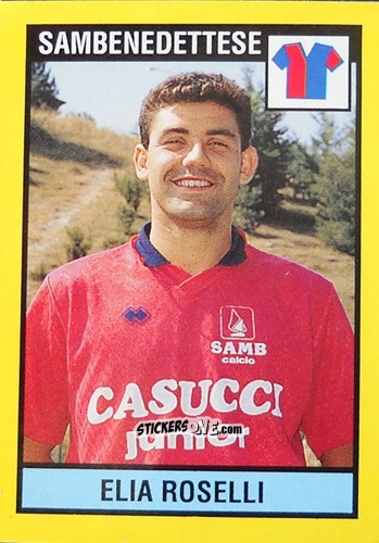 Sticker Elia Roselli - Il Grande Calcio 1988-1989 n. 549 - Vallardi