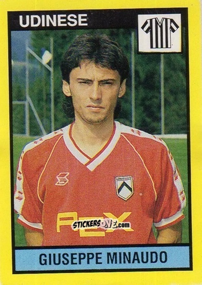 Cromo Giuseppe Minaudo - Il Grande Calcio 1988-1989 n. 570 - Vallardi