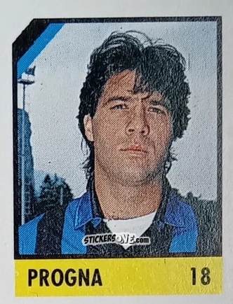 Figurina Progna - Micro Calcio Campionato 1990-1991 n. 18 - Vallardi