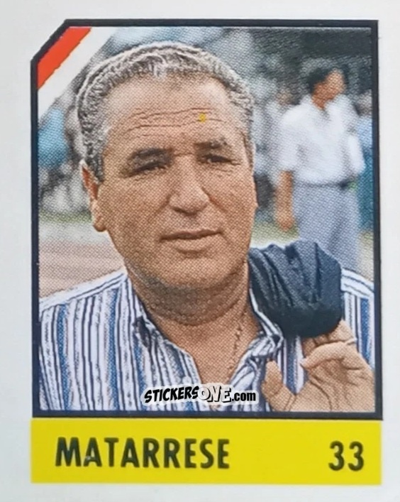 Sticker Matarrese - Micro Calcio Campionato 1990-1991 n. 33 - Vallardi