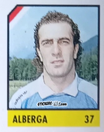Sticker Alberga - Micro Calcio Campionato 1990-1991 n. 37 - Vallardi