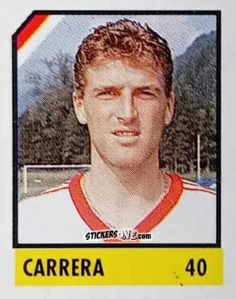 Sticker Carrera - Micro Calcio Campionato 1990-1991 n. 40 - Vallardi