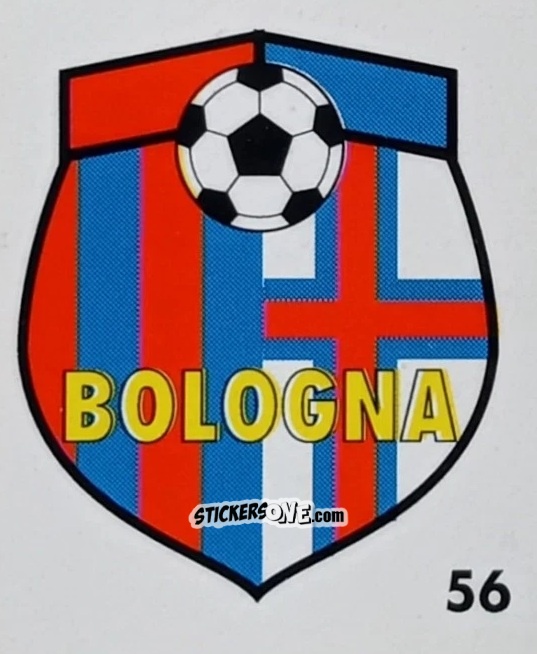 Figurina Stemma Bologna - Micro Calcio Campionato 1990-1991 n. 56 - Vallardi