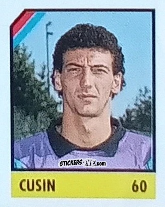 Sticker Cusin - Micro Calcio Campionato 1990-1991 n. 60 - Vallardi