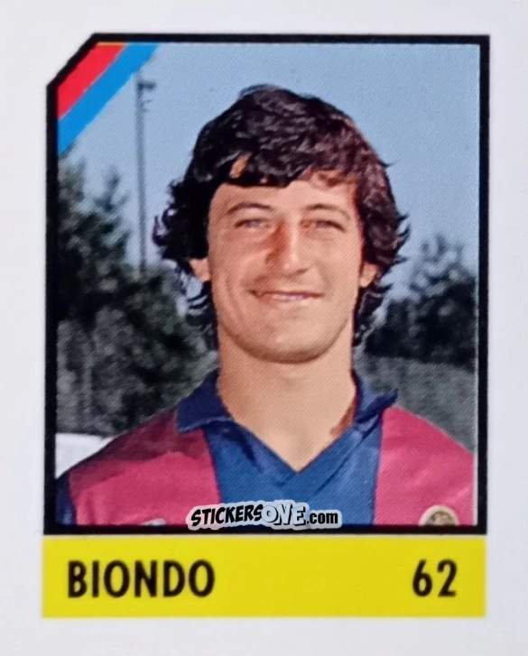 Sticker Biondo - Micro Calcio Campionato 1990-1991 n. 62 - Vallardi