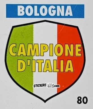 Sticker Serie A - Palmares - Micro Calcio Campionato 1990-1991 n. 80 - Vallardi