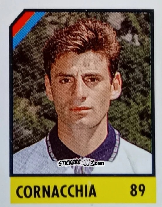 Sticker Cornacchia - Micro Calcio Campionato 1990-1991 n. 89 - Vallardi
