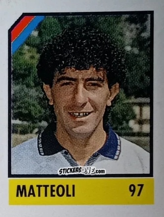 Figurina Matteoli - Micro Calcio Campionato 1990-1991 n. 97 - Vallardi