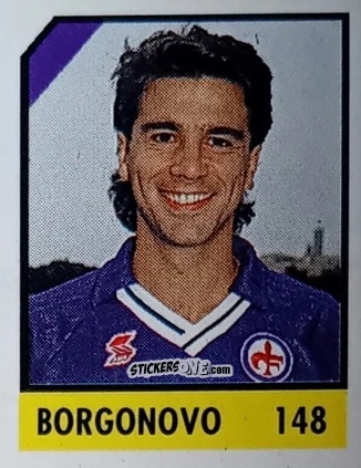 Sticker Borgonovo - Micro Calcio Campionato 1990-1991 n. 148 - Vallardi