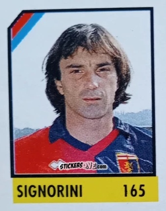 Sticker Signorini - Micro Calcio Campionato 1990-1991 n. 165 - Vallardi