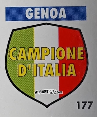 Figurina Serie A - Palmares - Micro Calcio Campionato 1990-1991 n. 177 - Vallardi