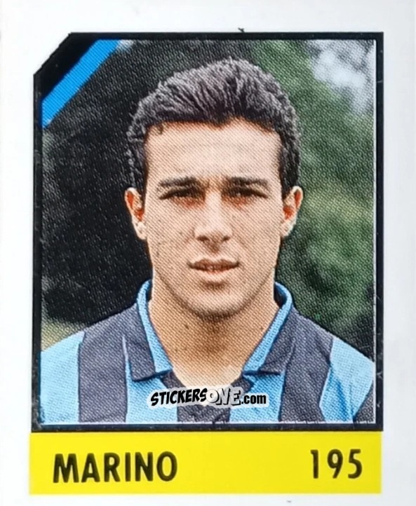 Cromo Marino - Micro Calcio Campionato 1990-1991 n. 195 - Vallardi
