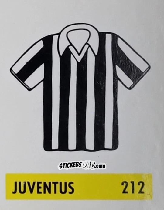 Cromo Maglia Juventus - Micro Calcio Campionato 1990-1991 n. 212 - Vallardi