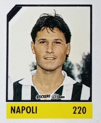 Cromo Napoli - Micro Calcio Campionato 1990-1991 n. 220 - Vallardi
