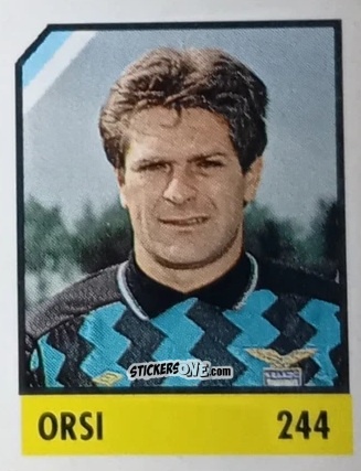 Sticker Orsi - Micro Calcio Campionato 1990-1991 n. 244 - Vallardi