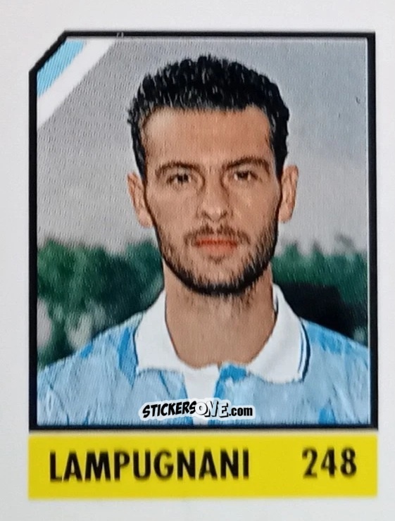 Sticker Lampugnani - Micro Calcio Campionato 1990-1991 n. 248 - Vallardi