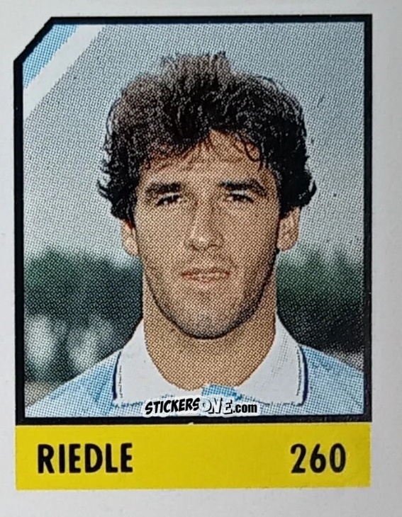 Cromo Riedle - Micro Calcio Campionato 1990-1991 n. 260 - Vallardi