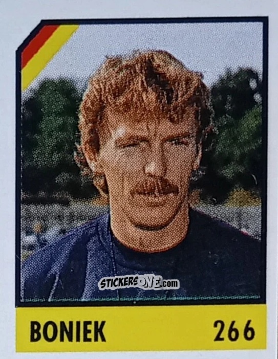 Sticker Boniek - Micro Calcio Campionato 1990-1991 n. 266 - Vallardi