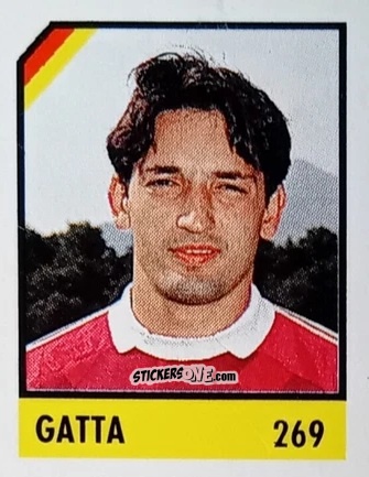 Sticker Gatta - Micro Calcio Campionato 1990-1991 n. 269 - Vallardi