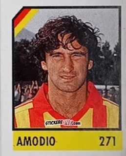Figurina Amodio - Micro Calcio Campionato 1990-1991 n. 271 - Vallardi