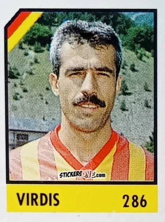 Sticker Virdis - Micro Calcio Campionato 1990-1991 n. 286 - Vallardi