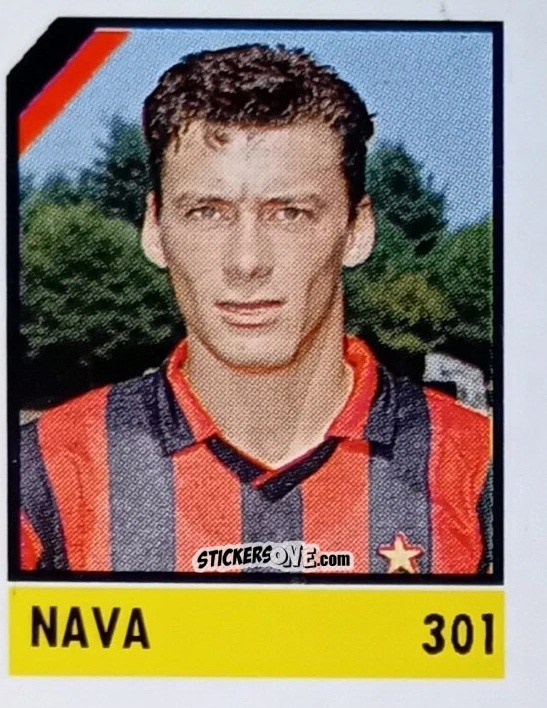 Sticker Nava - Micro Calcio Campionato 1990-1991 n. 301 - Vallardi