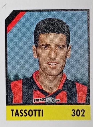 Sticker Tassotti - Micro Calcio Campionato 1990-1991 n. 302 - Vallardi