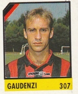 Sticker Gaudenzi - Micro Calcio Campionato 1990-1991 n. 307 - Vallardi