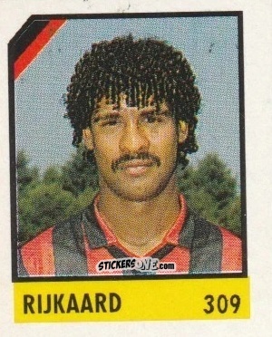 Cromo Rijkaard - Micro Calcio Campionato 1990-1991 n. 309 - Vallardi