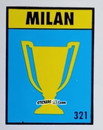 Sticker Coppa delle Coppe - Palmares - Micro Calcio Campionato 1990-1991 n. 321 - Vallardi